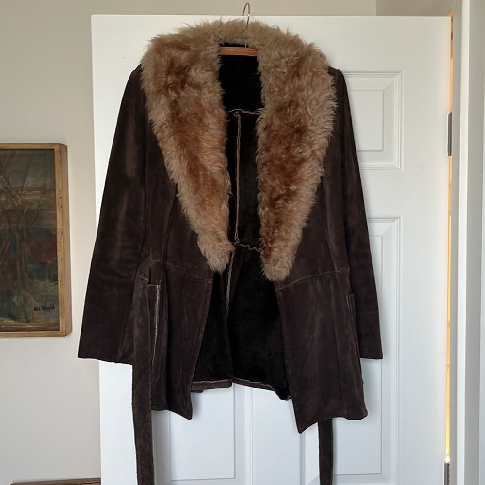 Vintage suede coat